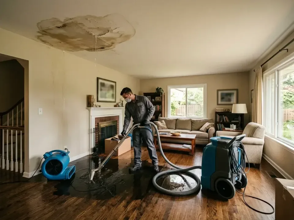 attic-pipe-burst-ceiling-drip-008 — frequently asked questions, Water Damage Restoration & Carpet Care in Clairton, PA